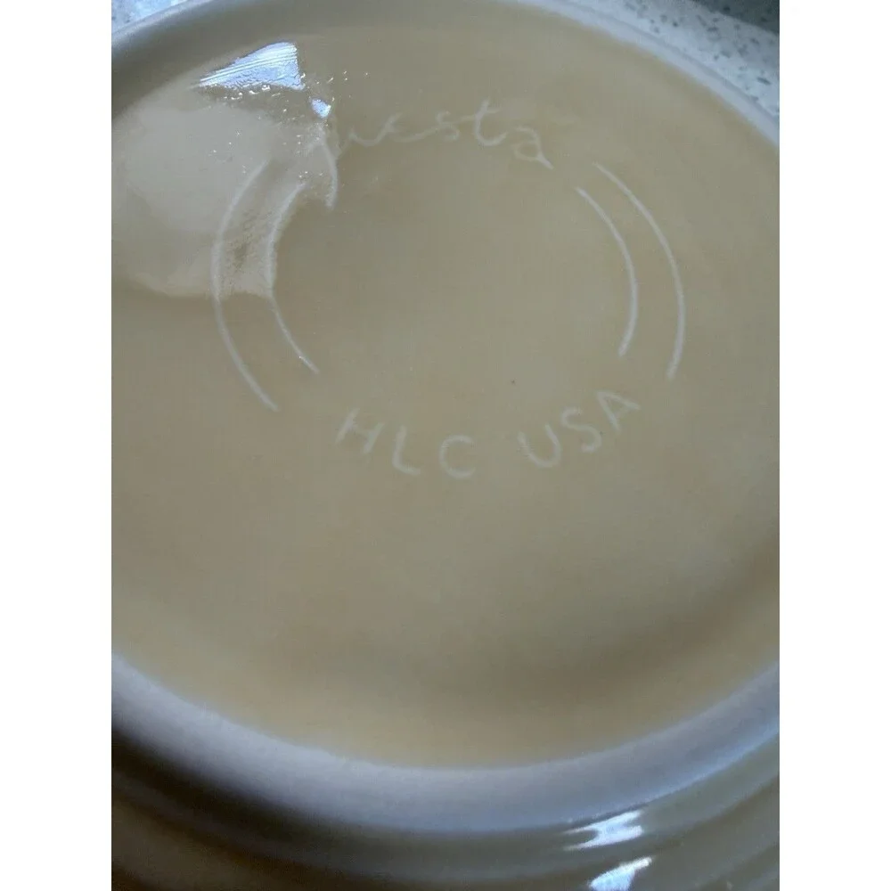 Fiestaware Individual Pasta Serving Bowls 32 oz HL USA Fiesta Ivory Vtg Retired